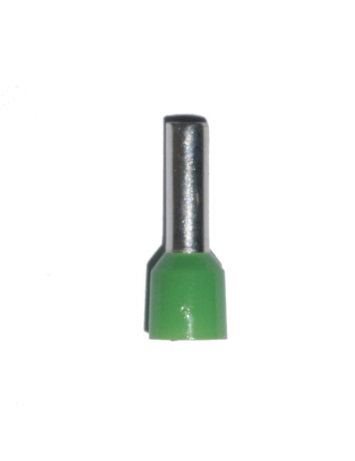 Puntera aislada 06,00 mm, verde, 100 uds