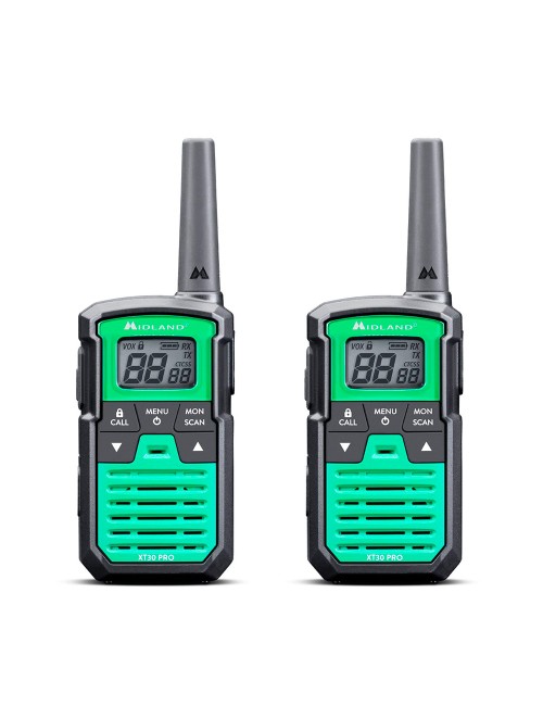 Walkietalkies xt-30 pro c1463, 16 canales pmr446, verdes