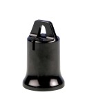 Portalámparas e-27 "provisional de obra" negro
