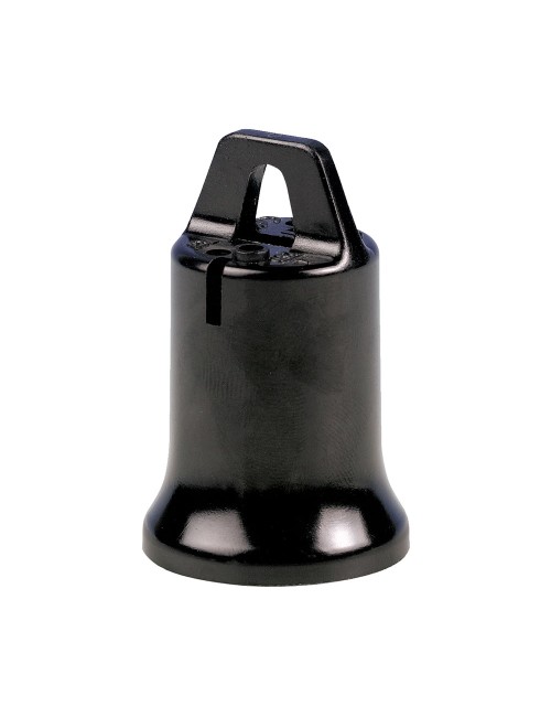 Portalámparas e-27 "provisional de obra" negro