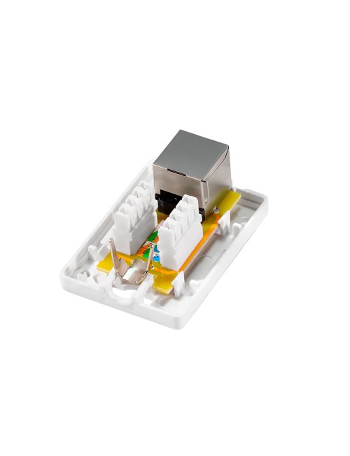 Caja de superficie 1 conector rj45 cat. 6a apantallado
