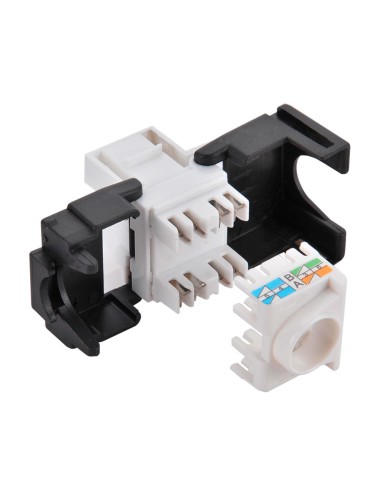 Conector hembra rj45 utp cat.6 keystone 180°