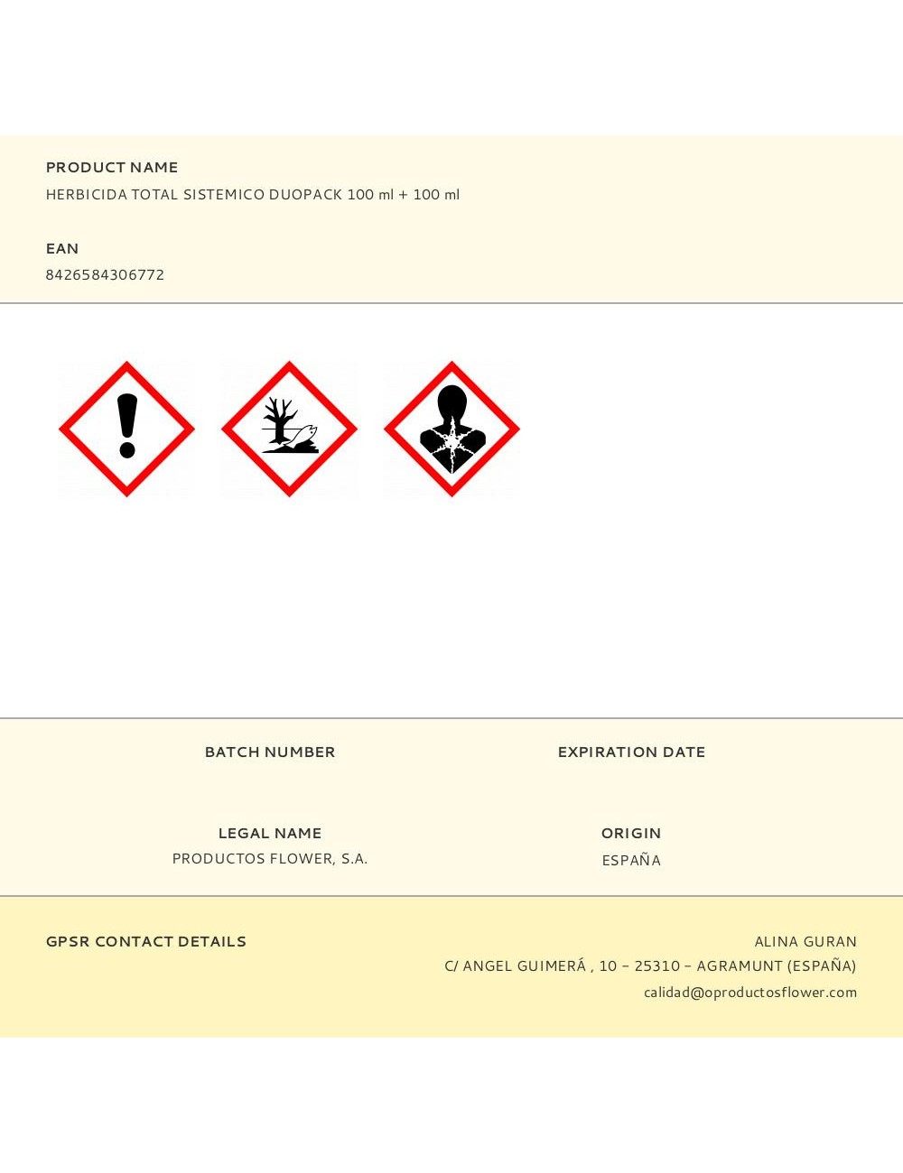 Herbicida total sistemico duopack 100 ml + 100 ml