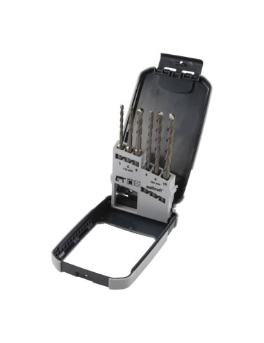 Broca sds-plus para hormigón filo de carburo de tungsteno, juego 6 piezas, ø5,00 - ø10 mm