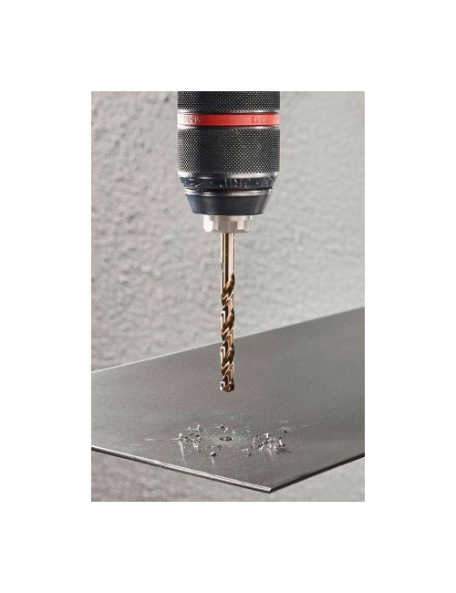 Broca para metal hss cobalto rectificada, ø6,00 x 93 mm