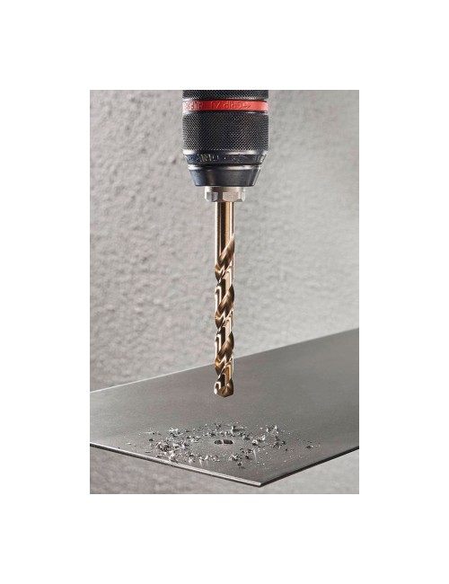 Broca para metal hss cobalto rectificada, ø10,00 x 133 mm