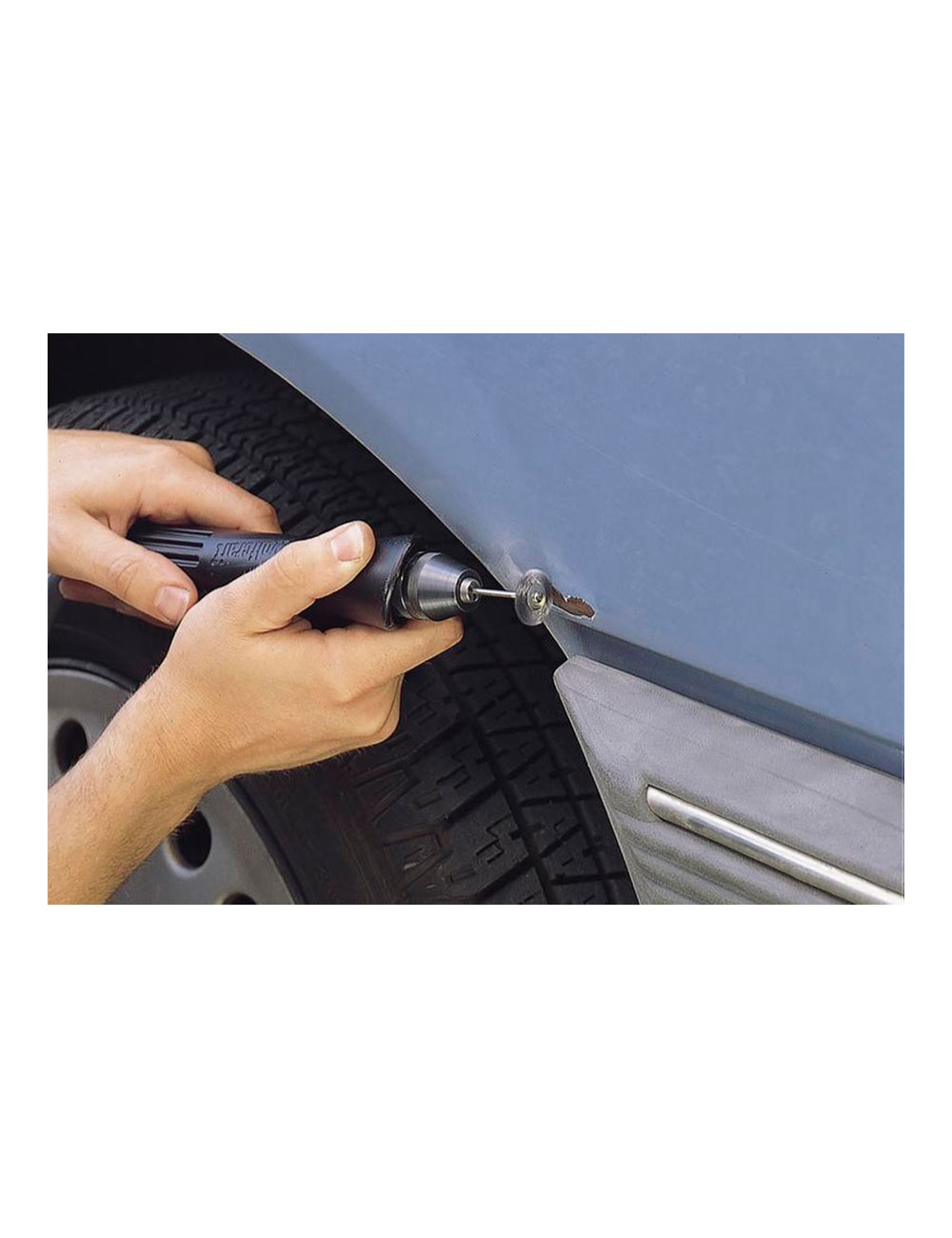 Cepillo mini de alambre de acero, juego 3 piezas