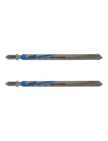 Hoja de sierra de calar hss 130 mm vástago t metal 2 uds