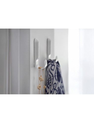 Colgador adhesivo atlas blanco