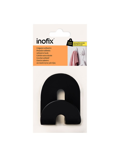 Colgador adhesivo calma negro