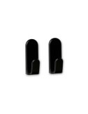 Colgador adhesivo taga negro, 2 uds