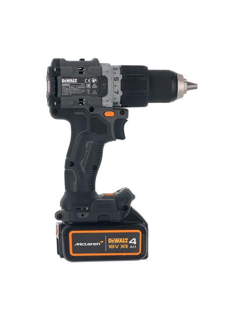 Taladro percutor mclaren sin escobillas xr 18 v 13 mm 90 nm con 2 baterías li-ion 4 ah y maletín tstak