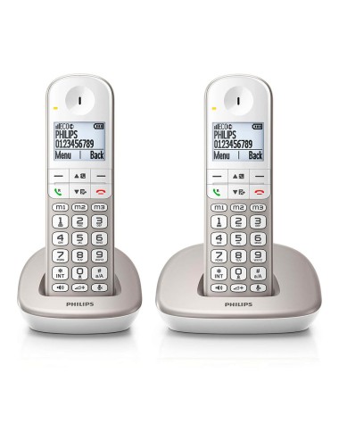 Teléfono duo inalámbrico xl4902s blanco y gris
