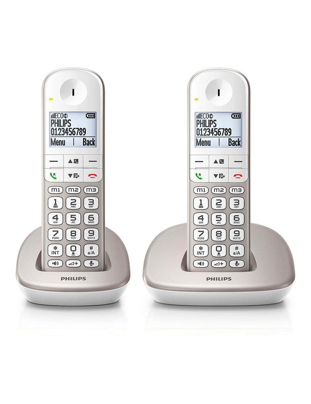 Teléfono duo inalámbrico xl4902s blanco y gris