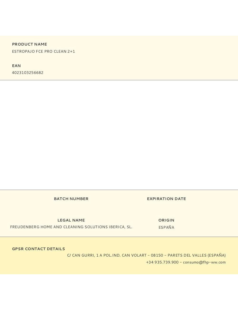 Estropajo fce pro clean 2+1