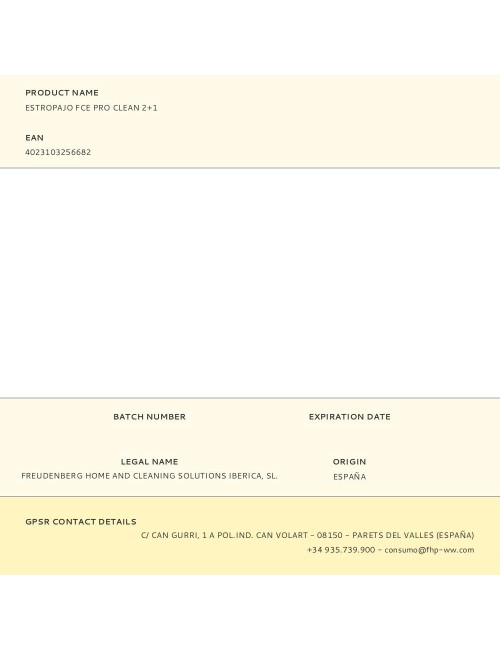 Estropajo fce pro clean 2+1