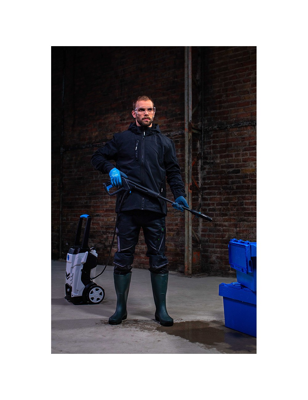 Guante nailon doble recubrimiento latex, 100% resistente al agua, t-08