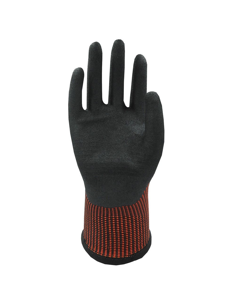 Guante nailon, palma recubierta nitrilo, t-08