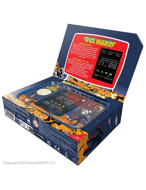 Pocket player space invaders portable