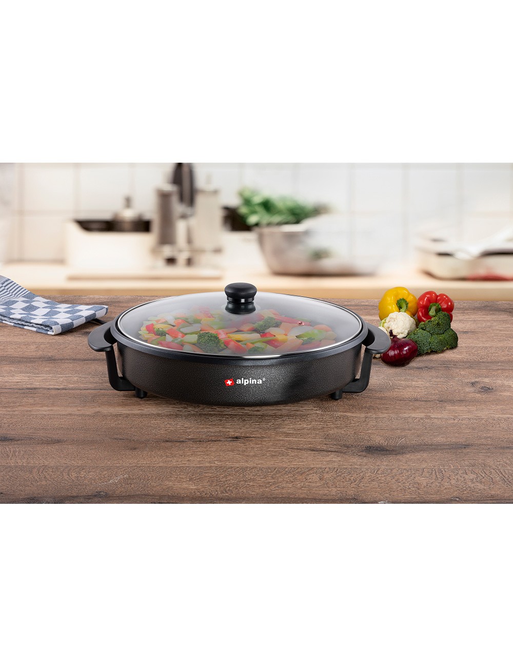 Cazuela eléctrica 1500 w ø 40 cm