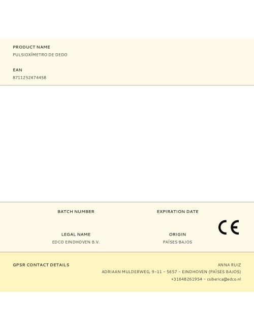 Pulsioxímetro de dedo