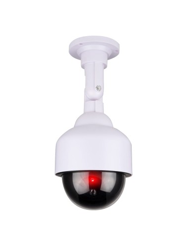 Cámara seguridad simulada tipo domo color blanco ø12 x 24 cm