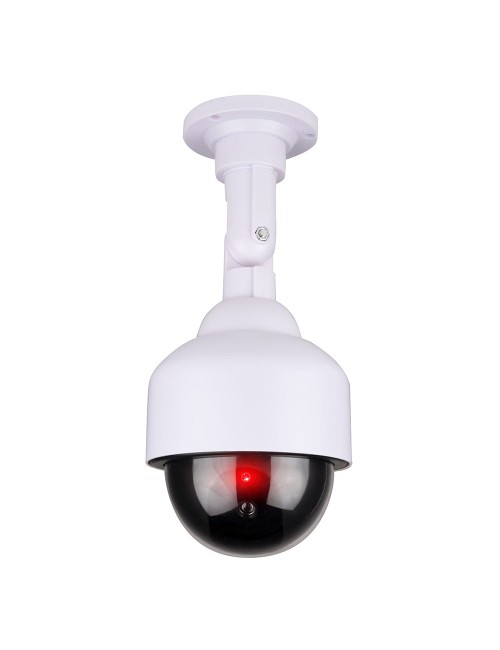 Cámara seguridad simulada tipo domo color blanco ø12 x 24 cm