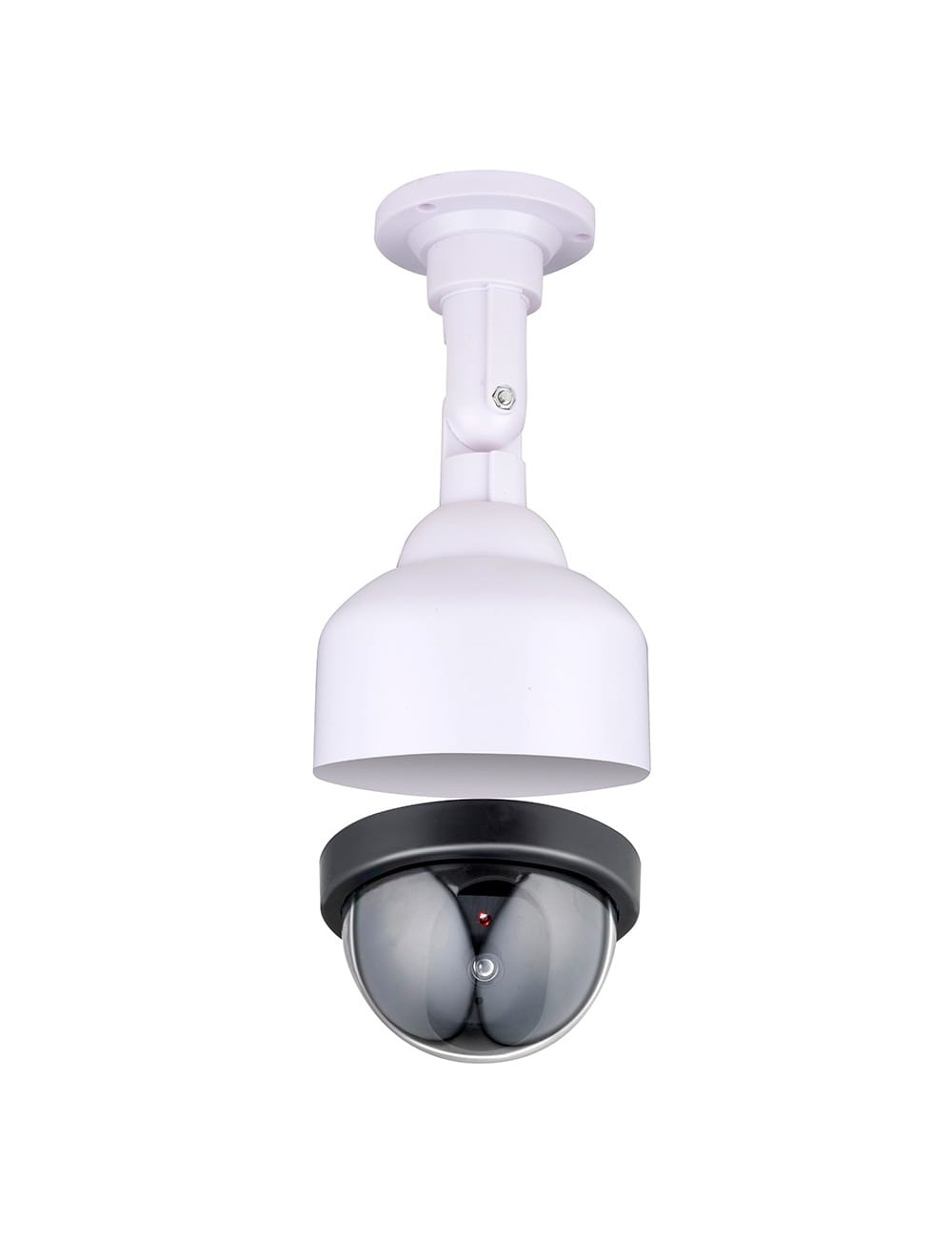 Cámara seguridad simulada tipo domo color blanco ø12 x 24 cm