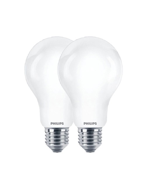 Bombilla estándar led e27 8,5 w 1055 lm 2700 k luz cálida, 2 uds