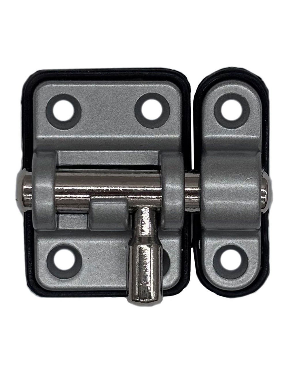 Pasador reforzado base plástica 20 mm cromo mate