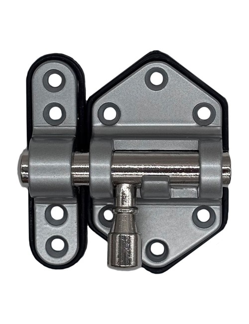 Pasador reforzado base plástica 40 mm cromo mate