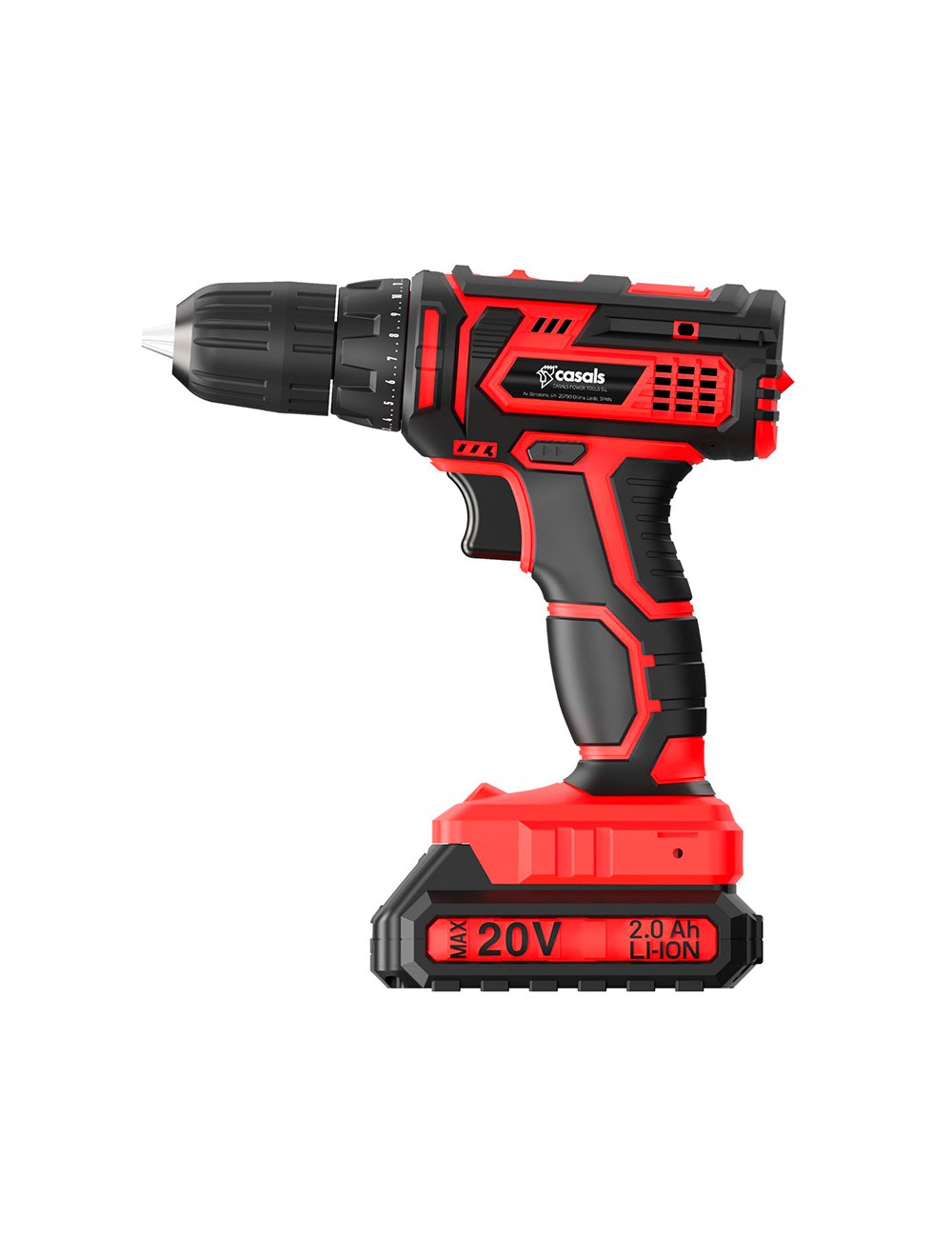 Kit maletín taladro percutor cid2051bca 20 v con baterías y accesorios