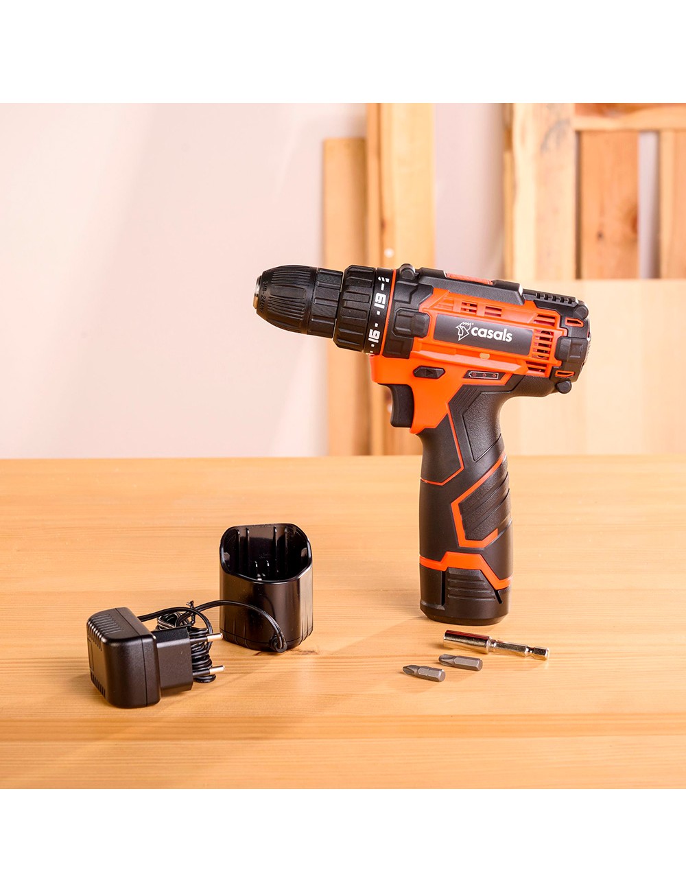 Taladro atornillador 12 v csc1205bc con maletin y accesorios