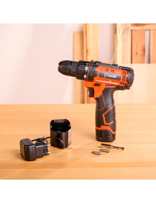 Taladro atornillador 12 v csc1205bc con maletin y accesorios