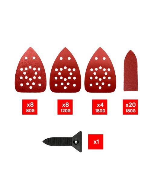 Lijadora con cable sd75 75 w 230 v con accesorios