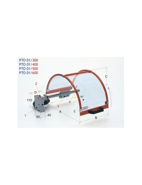 Protector de seguridad para plato torno horizontal PTO 01/400