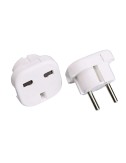 Adaptador europeo - británico 16 a 250 v blanco (retractilado)