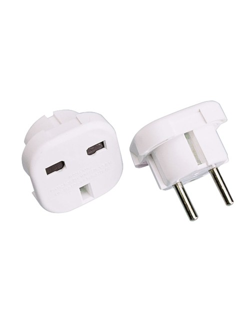 Adaptador europeo - británico 16 a 250 v blanco (retractilado)