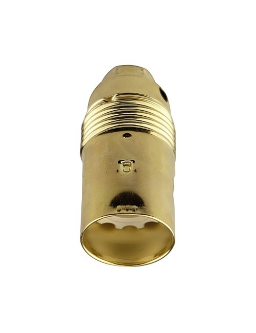 Portalámparas metálico roscado latonado vintage e14 ø25 x 60 mm