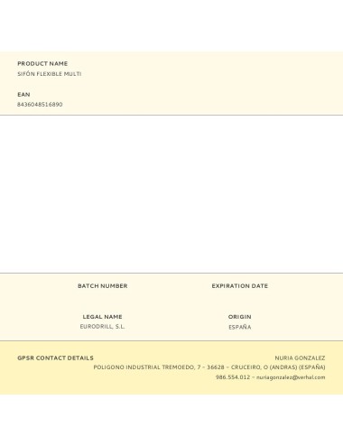 Sifón flexible multi