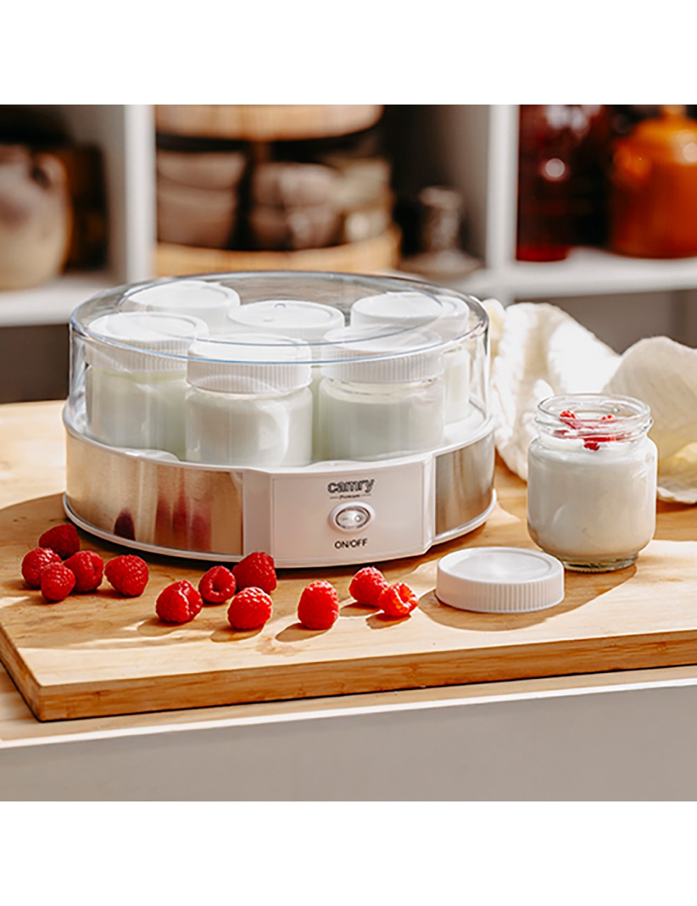 Yogurtera cr4519, blanca, 20 w, ø24 x 11,5 cm