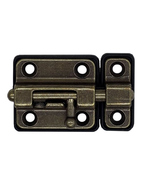 Pasador cerrojo base plástica 35 mm cuero