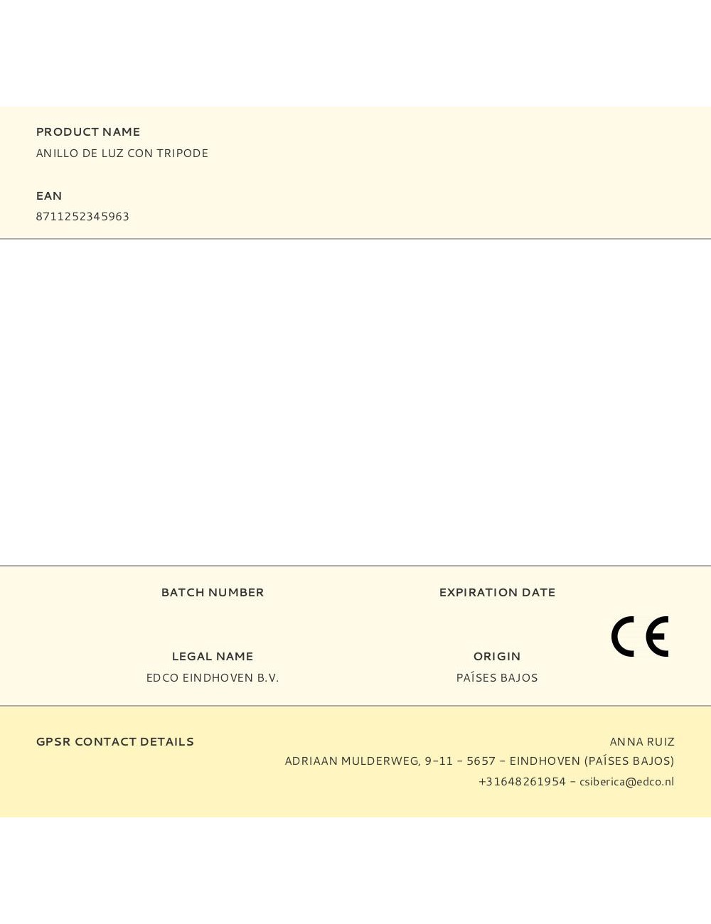 Anillo de luz con tripode