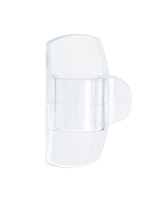 Clips redondos para cables, tranparentes, 19 x 32 x 13 mm, 4 uds + 5 tiras, 17017clr