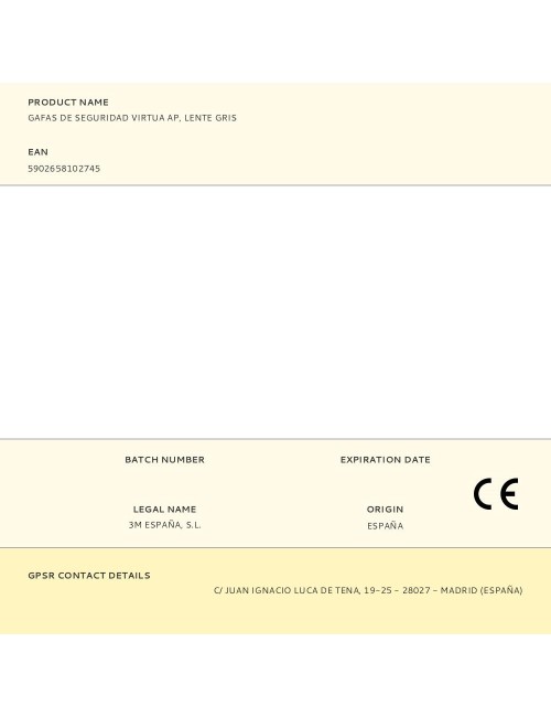 Gafas de seguridad virtua ap, lente gris