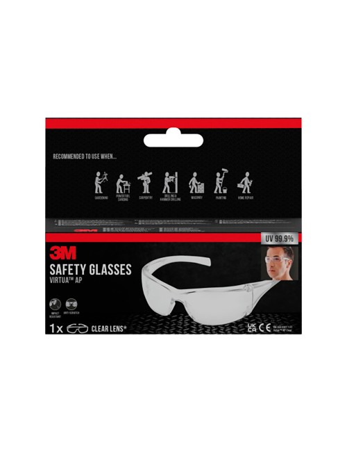 Gafas de seguridad virtua ap, lente incolora