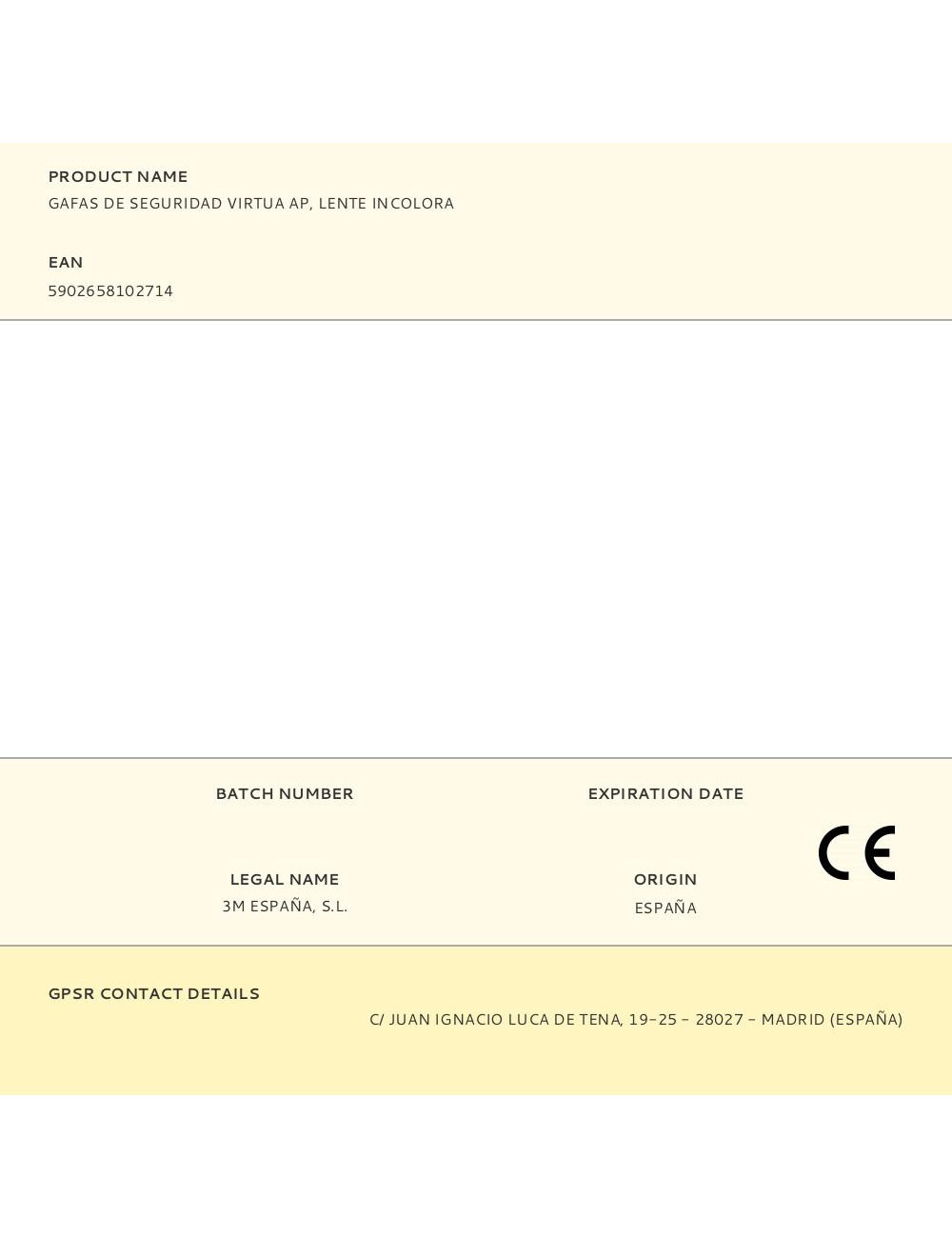 Gafas de seguridad virtua ap, lente incolora