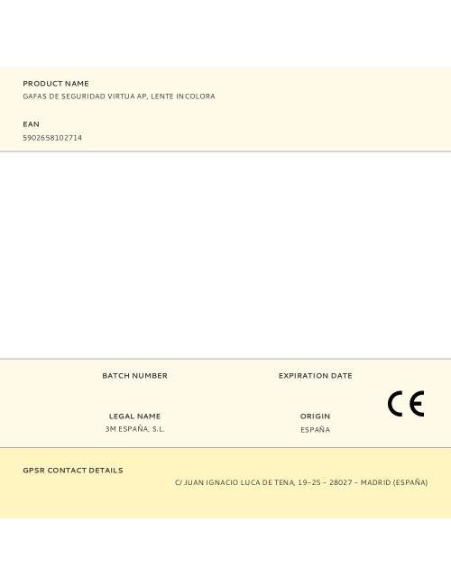 Gafas de seguridad virtua ap, lente incolora