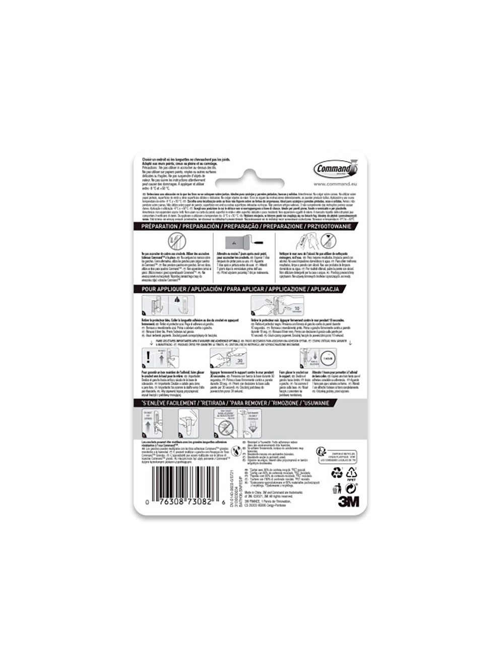 Gancho doble, grande, níquel satinado, 1 ud + 2 tiras,carga max 1,8 kg