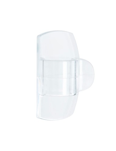 Mini gancho para luces, exterior, transparente, 8 uds + 10 tiras